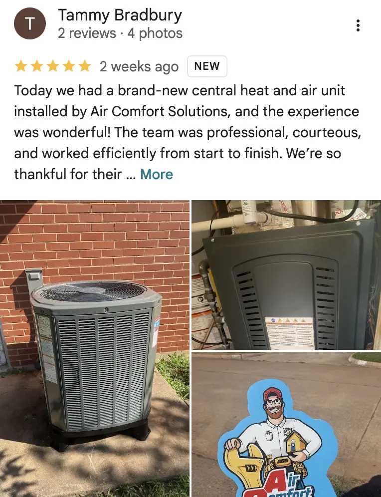 Air Comfort Solutions Customer Reviews
