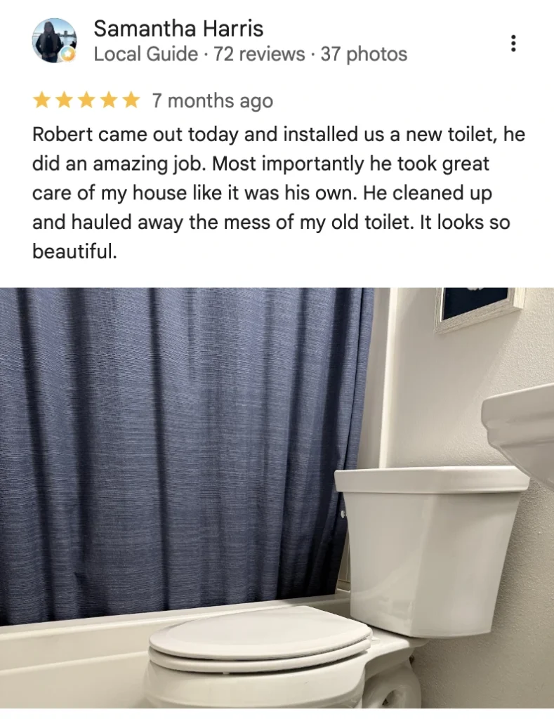 Bobby L. Greene Plumbing customer review