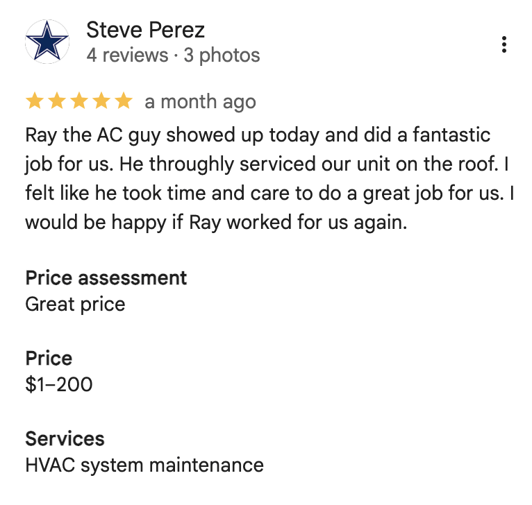 Service Genius Air Conditioning and Heating Customer Reviews