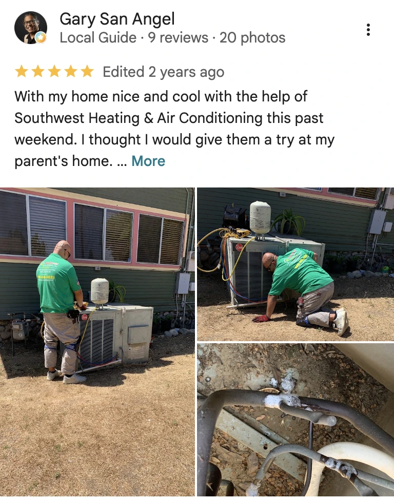 Southwest Heating & Air Conditioning Customer Reviews