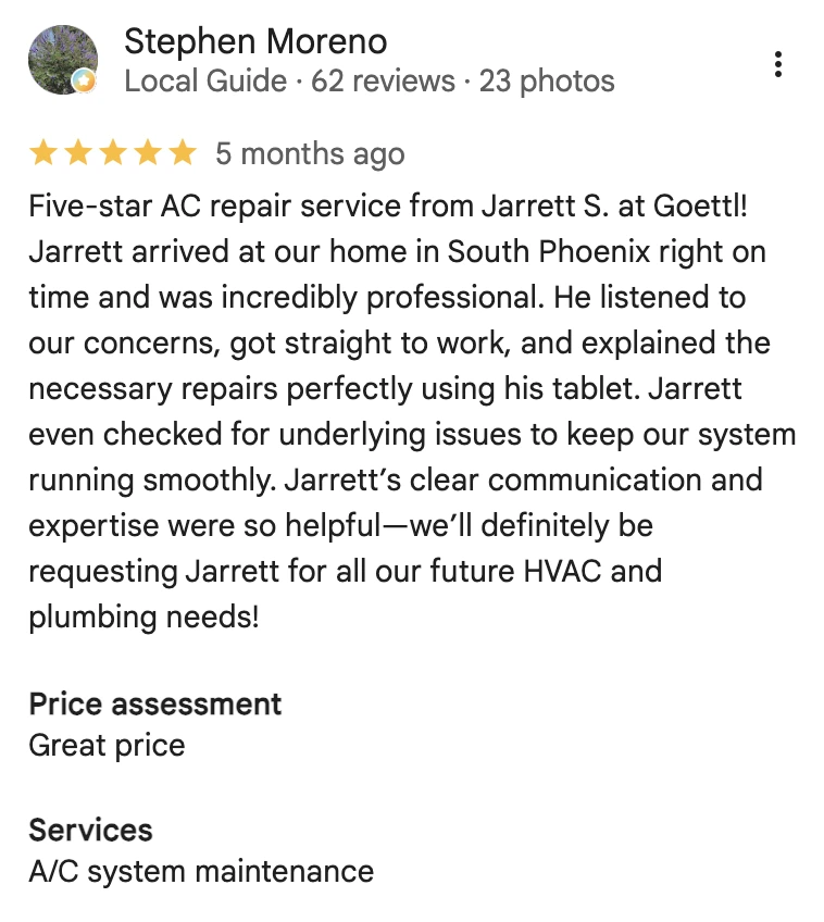 Goettl Air Conditioning and Plumbing