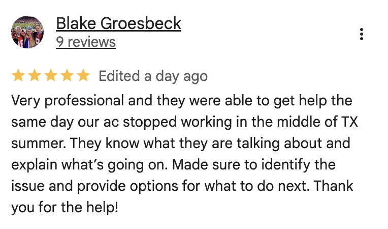 Milestone Electric, A/C, & Plumbing Customer Reviews