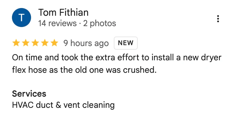 Air Tech of Houston AC & Plumbing Customer Review